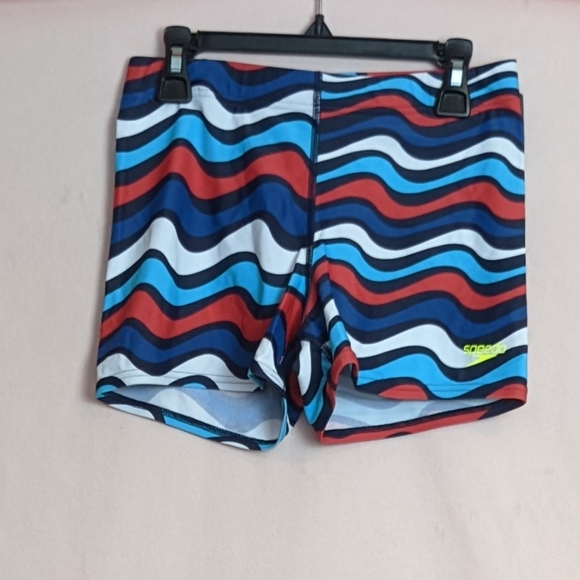 Speedo Swim Speedo Wavy Mood Square Leg Swim Trunks In Bittersweet